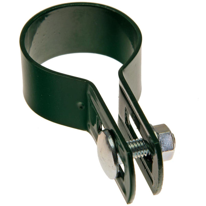 HaGa® Strebenschelle rund Ø 3,8cm - 50 Stück Befestigungsschellen für Zaunbau in grün, 50 Stück