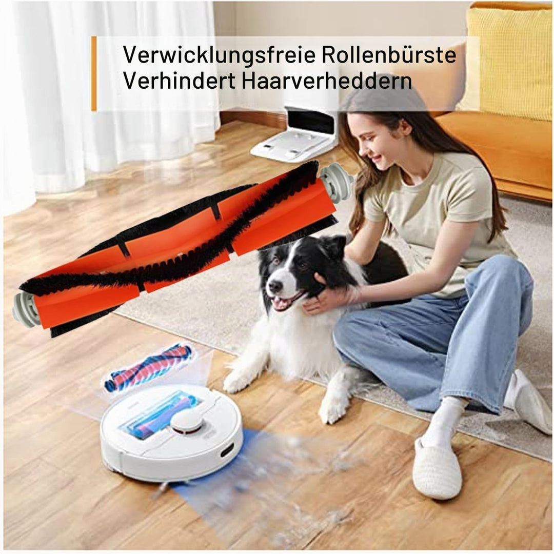 Ersatz Zubehör Set für Dreàme Bot D10 Plus RLS3D Roboter Staubsauger 2 Hauptbürsten, 4 Filter, 4 Sei