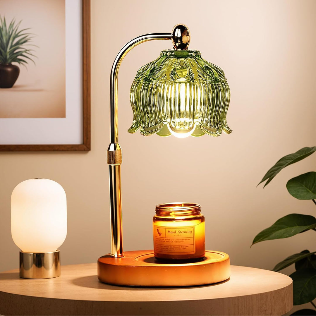 Candle Warmer Lamp with Dimmer - Electric Candle Lamp with Timer for Jar Candles Scented Candles wit
