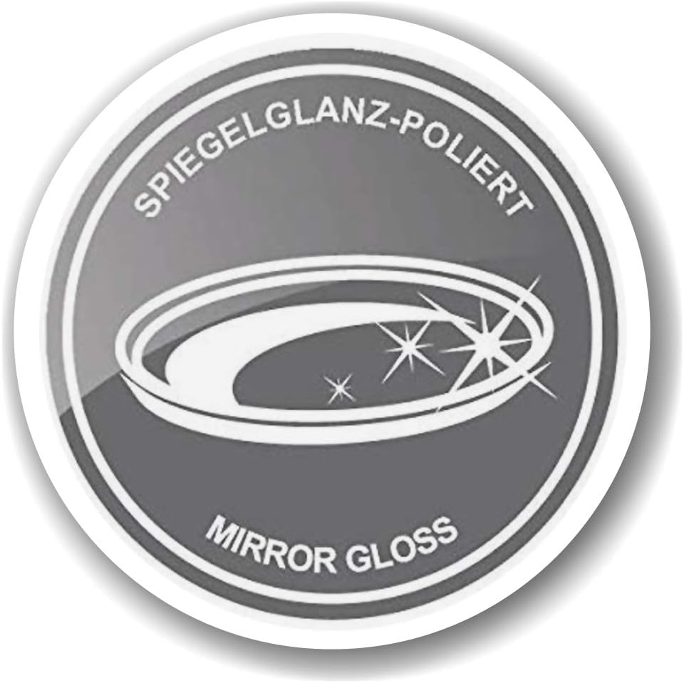 EDZARD Tablett Alaska (ø 32 cm) rund, Edelstahl hochglanzpoliert, Serviertablett, Dekotablett Durchm