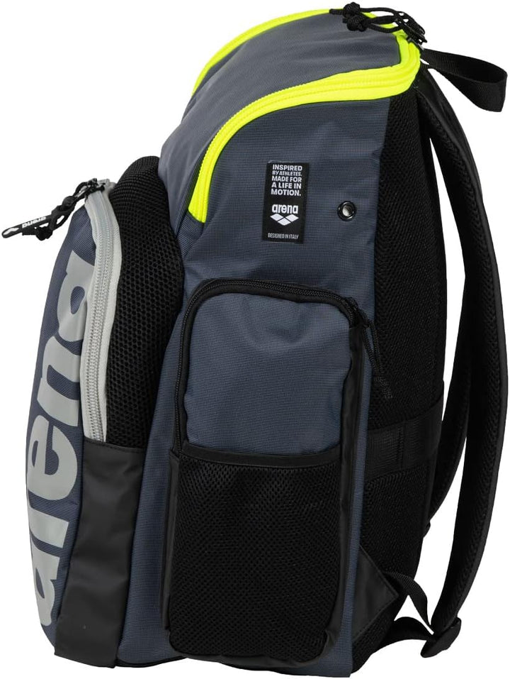 ARENA Unisex Spiky Iii Backpack 35 Rucksack (1er Pack) Navy-neon_yellow 35 l Single, Navy-neon_yello