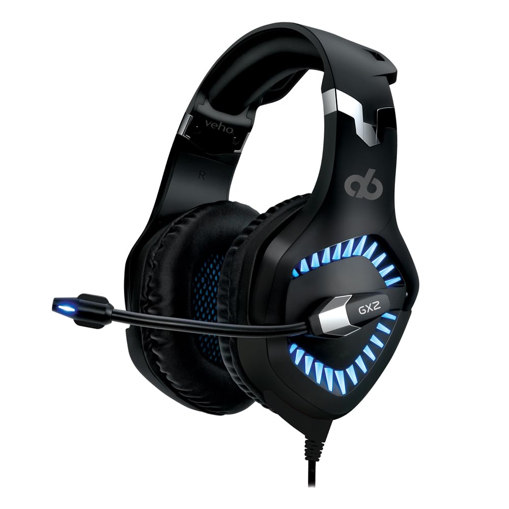Veho Alpha Bravo by GX-2 Gaming-Headset für PC/Mac/Notebooks, kabelgebunden, kompatibel mit Playstat