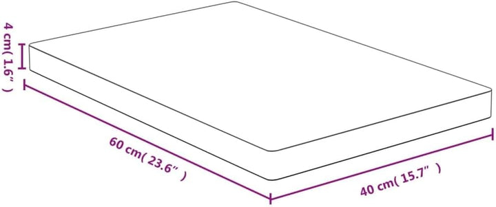 vidaXL Tischplatte 40x60x4 cm Bambus 40 x 60 x 4 cm, 40 x 60 x 4 cm