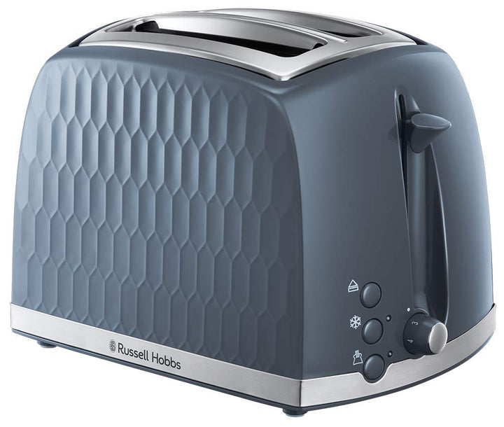 Russell Hobbs 26063 Waben-Toaster mit 2 Scheiben (extra breite Schlitze, hohe Hebefunktion, 6 Bräunu