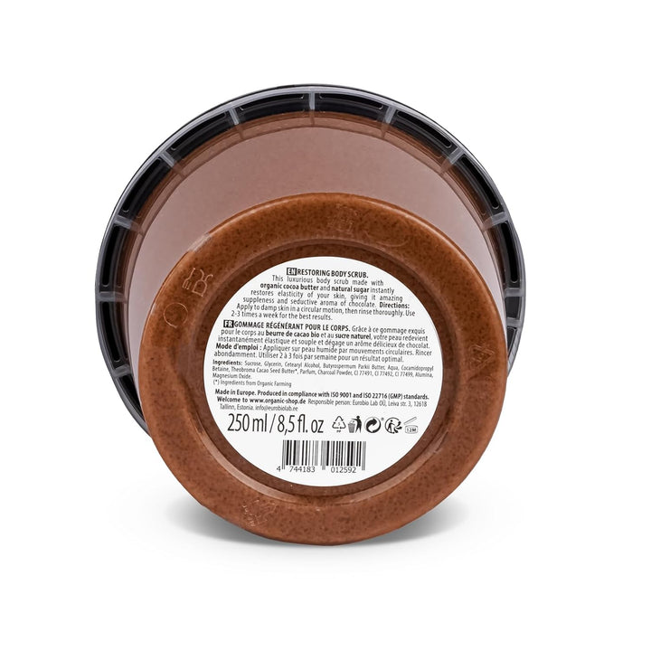 Organic Shop Body Scrub Natural Belgian Chocolate and Sugar 250 ml x 250 ml (1er Pack), x 250 ml (1e