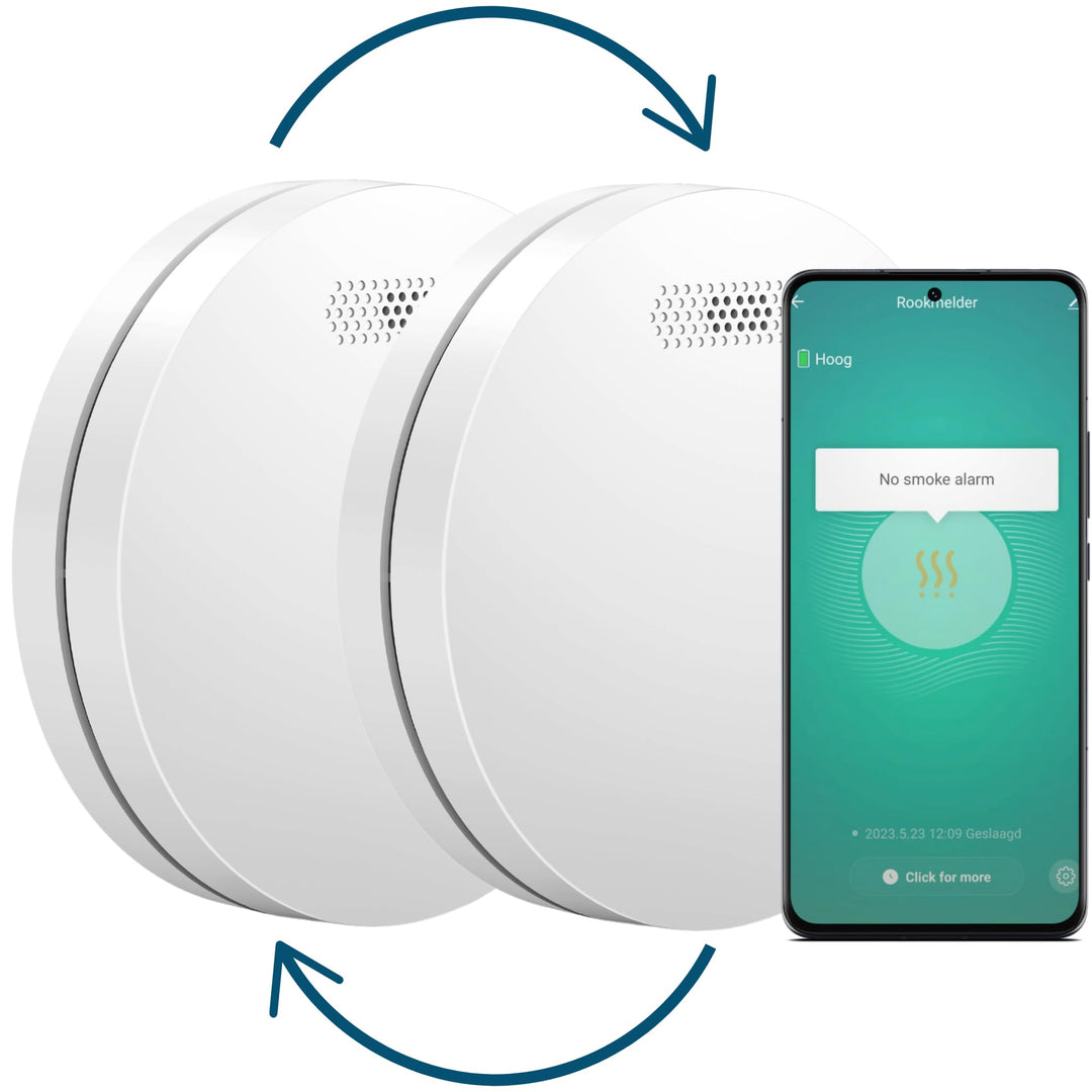 Aroha Smart Connect & Link WLAN-Rauchmelder Vernetzt - 10 Jahre Batterie - Feuermelder - Brandmelder
