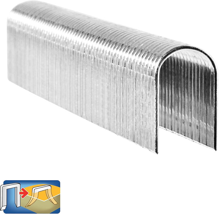 Rapid Tackerklammern Typ 36, 14mm Klammern, 5x1.000 Stk. Grosspackung, mit runden Rücken für kabel b