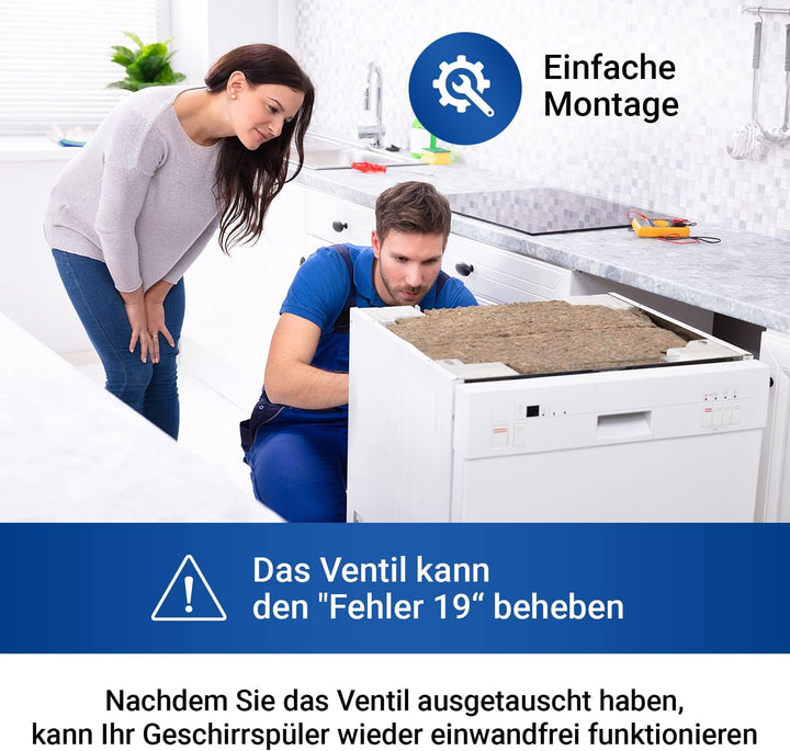 VIOKS Magnetventil Spülmaschine Ersatz für Bosch 00631199 Ablaufventil