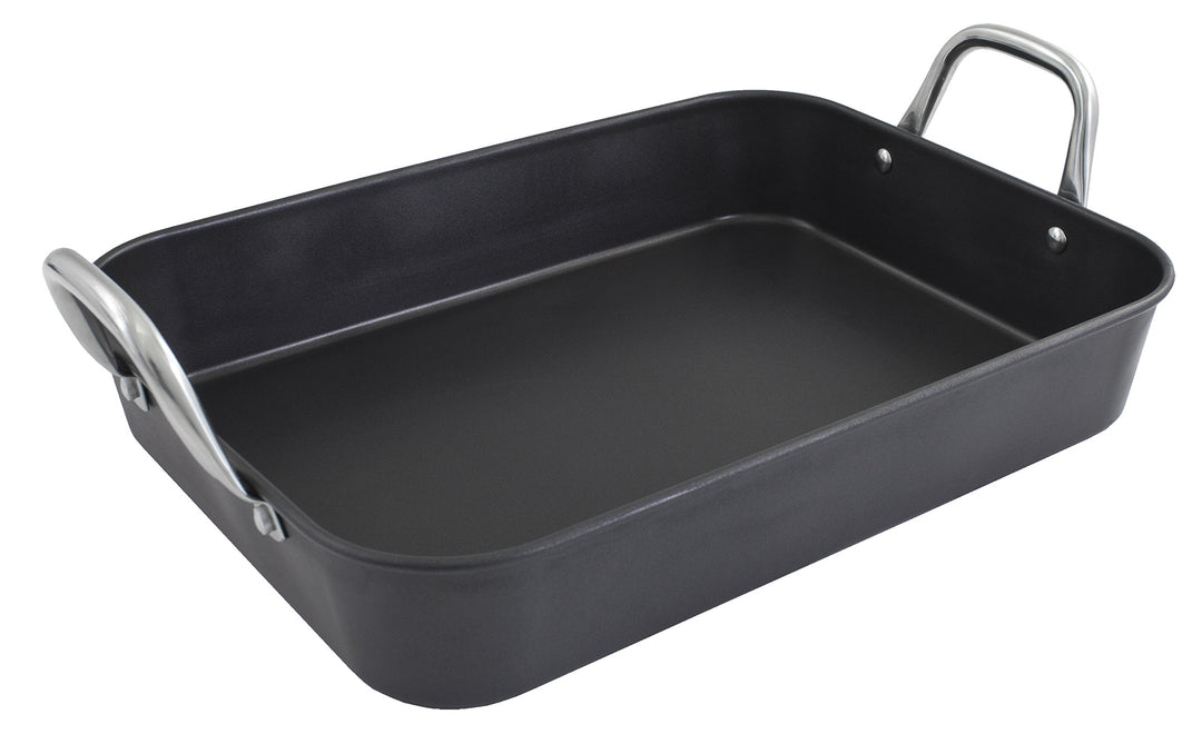 Kopf Auflaufform Pura (Bräter aus Carbonstahl, Griffe aus Edelstahl, geeignet für Induktion, 5 Liter