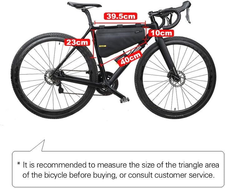 Rhinowalk Fahrrad Rohrtasche Rahmentasche Triangeltasche Wasserdicht Dreieck Fahrradtasche für Mount
