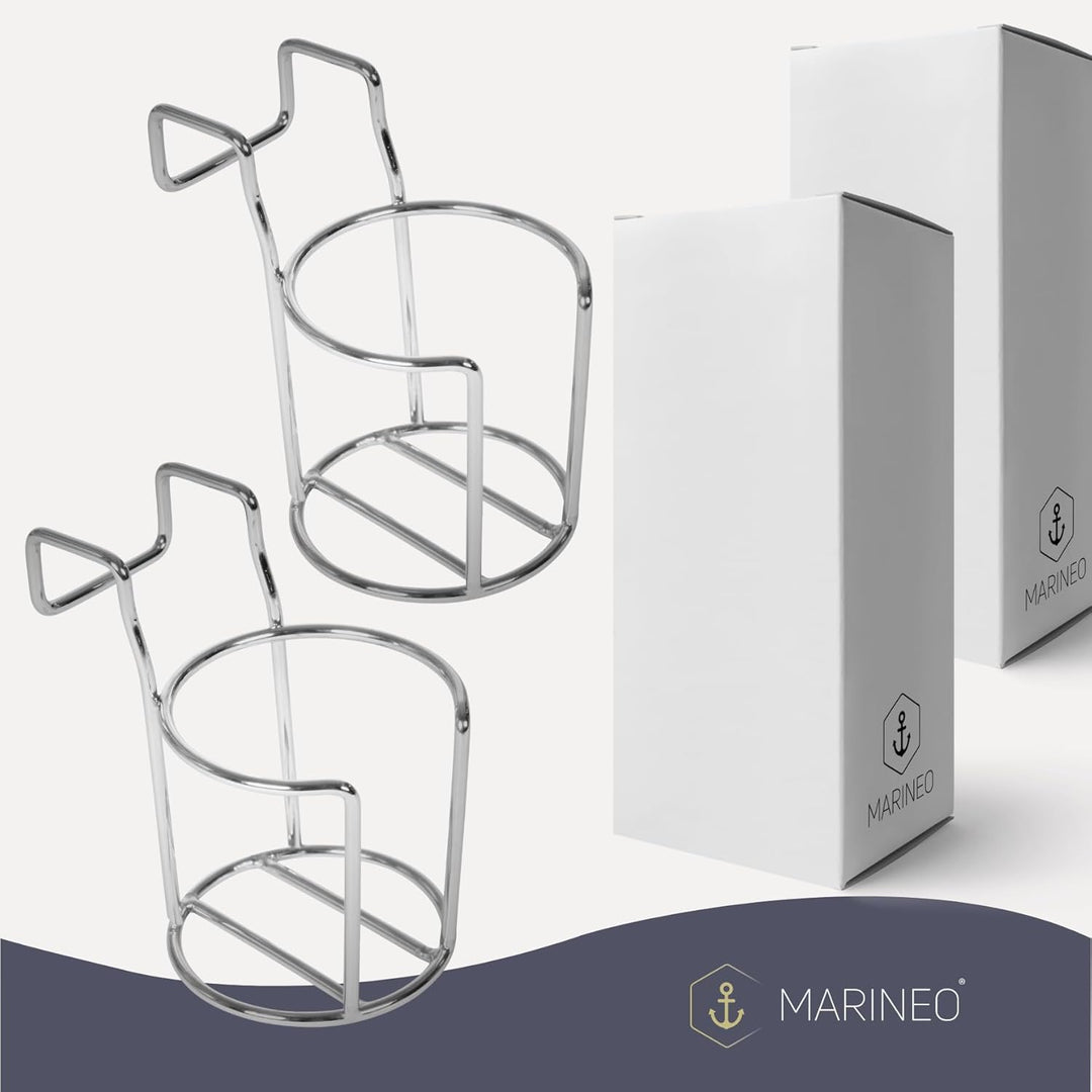 MARINEO Strandkorb Getränkehalter Flaschenhalter Becherhalter Halter für Strandkörbe - für Gläser, B