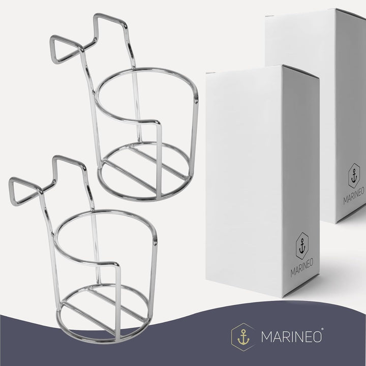 MARINEO Strandkorb Getränkehalter Flaschenhalter Becherhalter Halter für Strandkörbe - für Gläser, B
