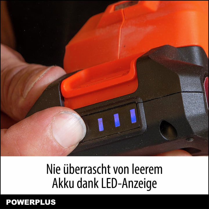 Power Plus Dual Power Akku POWDP9023-20V, 3.0Ah - für 20V-Werkzeuge - Leistungsanzeige-LEDs - Akku-P