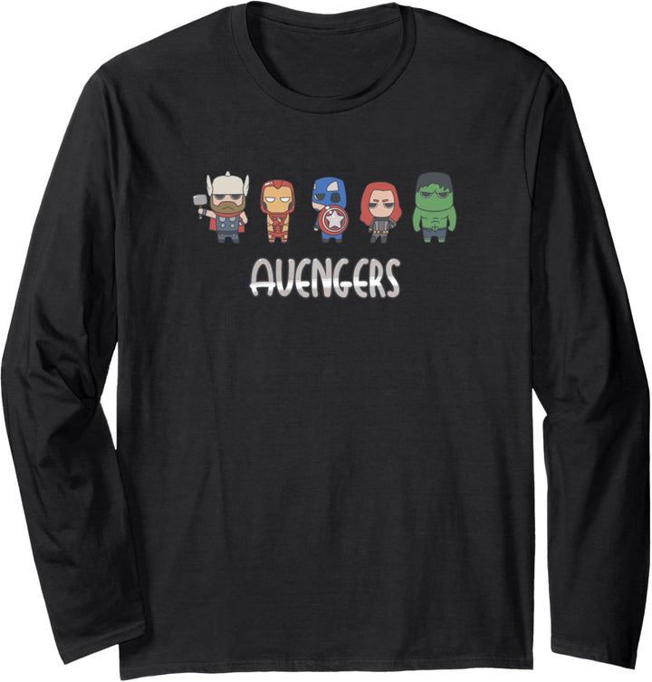 Marvel Avengers Game Cute Super Heroes Langarmshirt