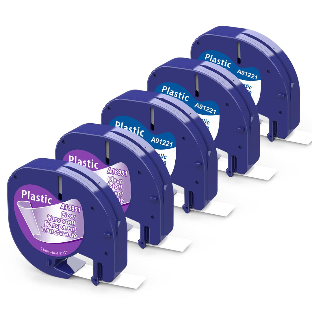 Aken Kompatibel mit Dymo Letratag Etikettenband 12mm Kompatibel mit Dymo LetraTag LT100H LT100T LT11