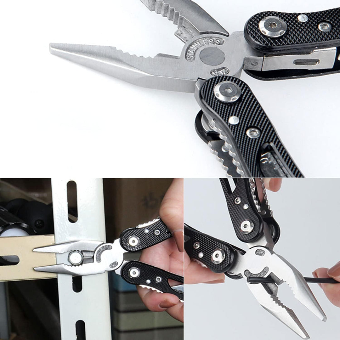 Multitool, Multifunktionszange 14 in 1 Faltbares Multitool mit Nylontasche, Edelstahl Multitools mit