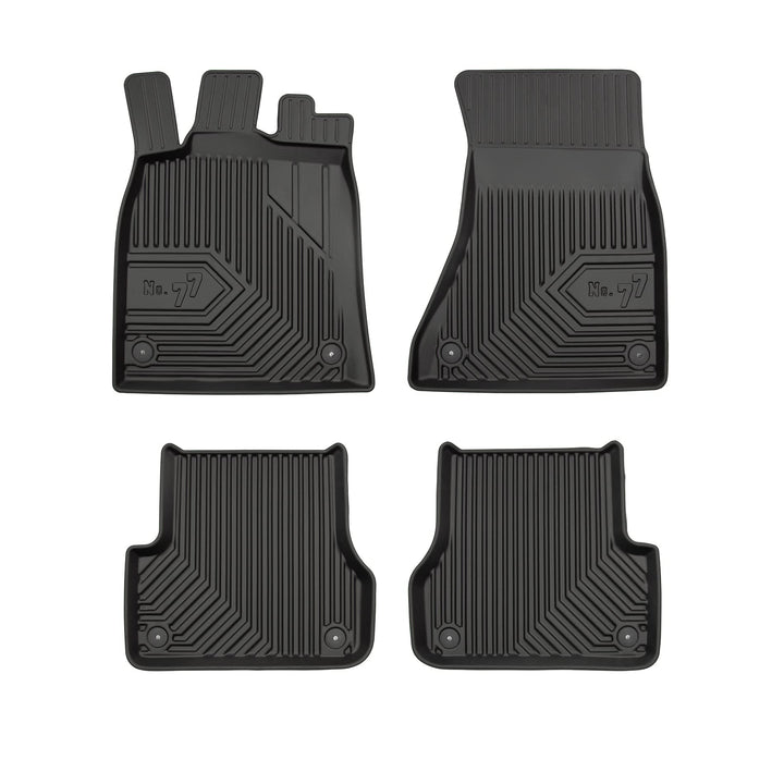 FROGUM No.77 Gummimatten Ganzjahresset von Auto Fussmatten Autofussmatten für Audi A6 C7 2011-2018 |