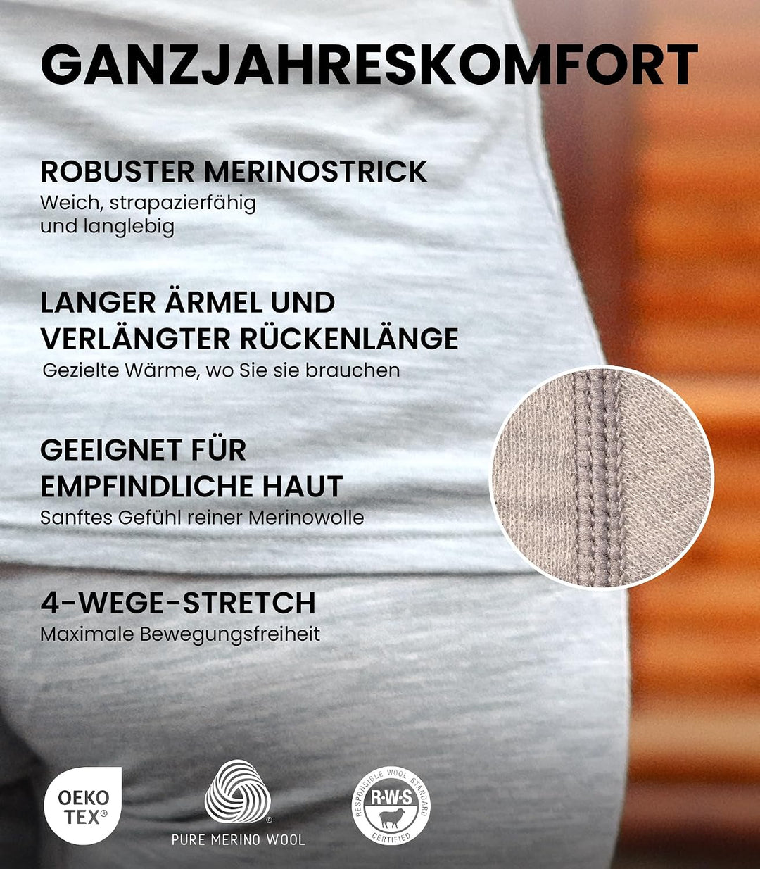 Merino.tech 100% Merino Unterwäsche Damen Set - Leicht, Mittelgewicht, Funktionsunterwäsche Merinowo