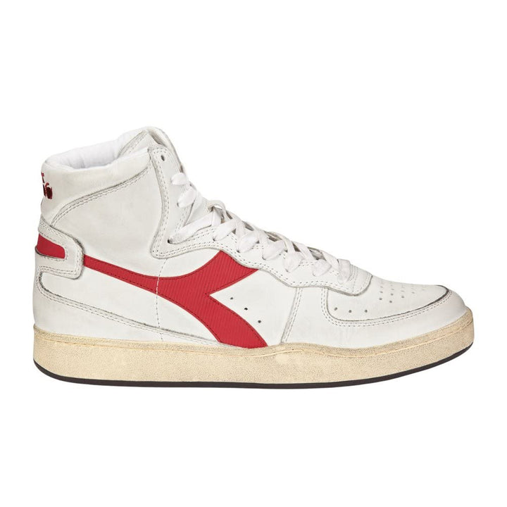 Diadora Heritage MI Basket Used Echtleder-Schuhe Coole Herren High Top Sneaker Turnschuhe Friezeitsc