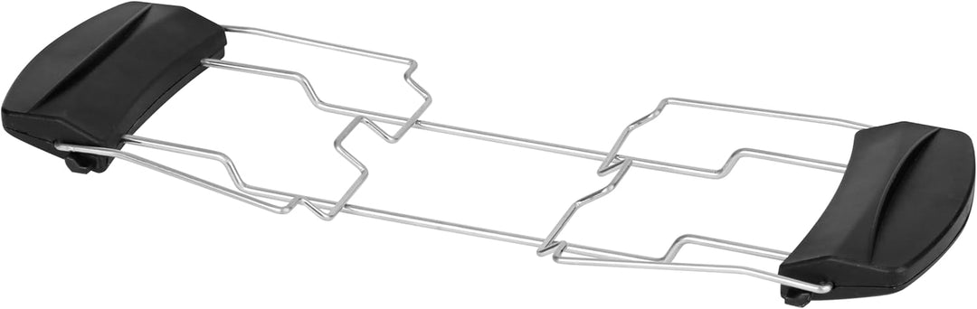 EMERIO Edelstahl Toaster mit grossem Display | 2 Toastschlitze | Zentrierautomatik | Krümelschublade