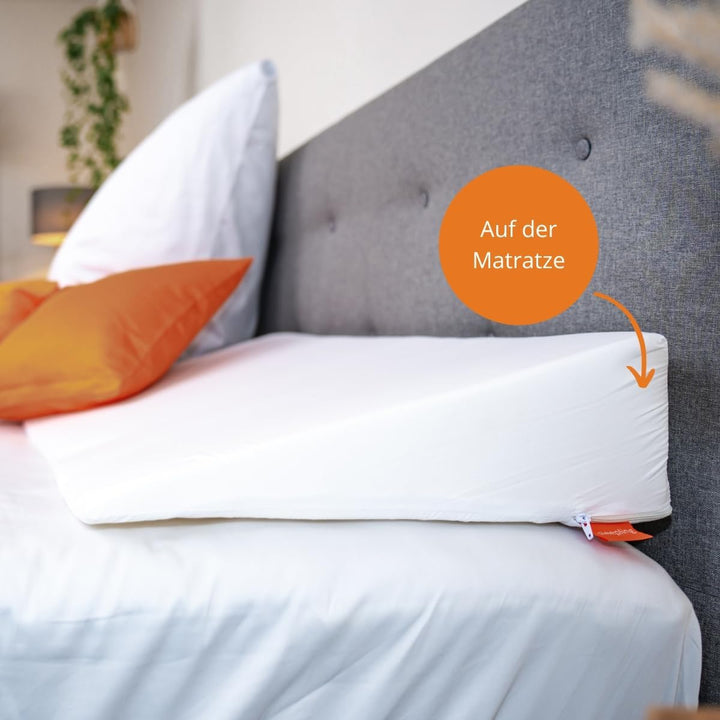 sleepling Keilkissen, Reflux Kissen für Bett und Sofa, Matratzenkeil für Erwachsene, Betterhöher, 45