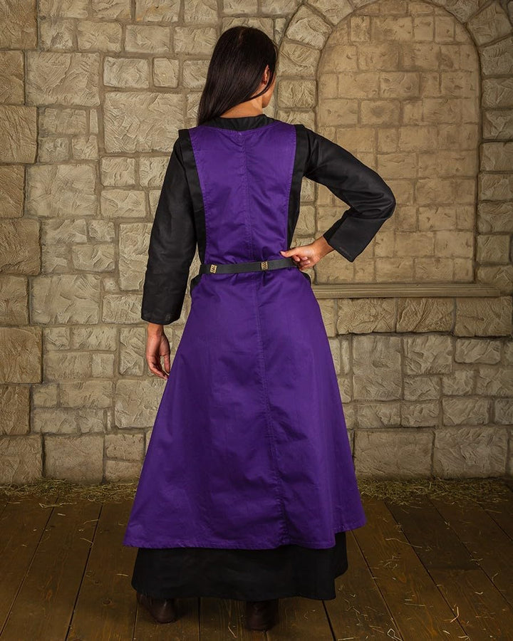 MYTHOLON Juliana Kleid Baumwolle lila, M, Kleid Mittelalter Damen, LARP, Cosplay, Wikinger M Lila, M