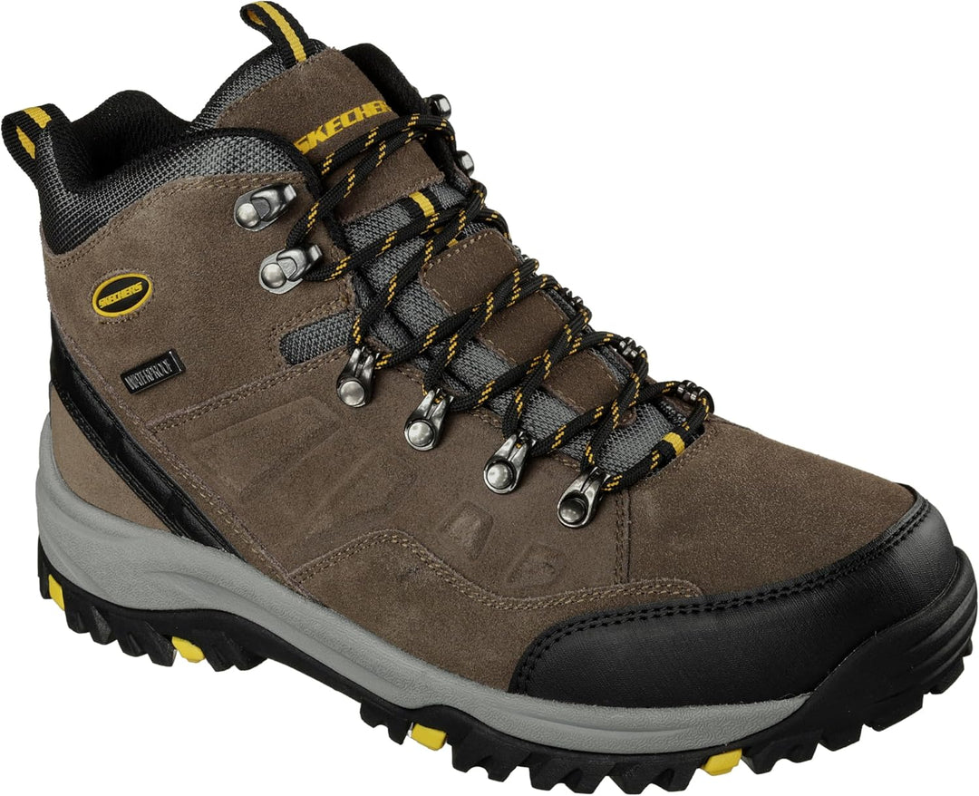 Skechers Herren Relment Pelmo64869 Stiefel 39 EU Khaki Suede, 39 EU Khaki Suede