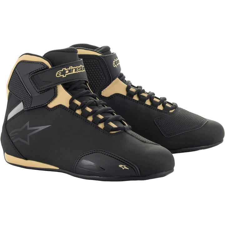 Alpinestars Stella Sektor Shoe Damen Motorradsschuhe Schwarz Champagne 39.5 EU, 39.5 EU