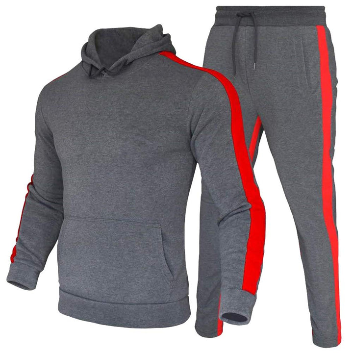 Herren Trainingsanzug Jogginganzug Männer Kapuzenpullover und Jogginghose Sportanzug M Grau, M Grau