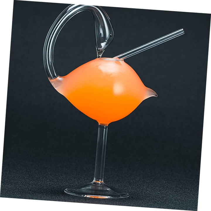 Operitacx 2st Schwanenkelch Martini-becher Trinkbecher Stiel Martini-gläser Schlürfen Cocktailgläser