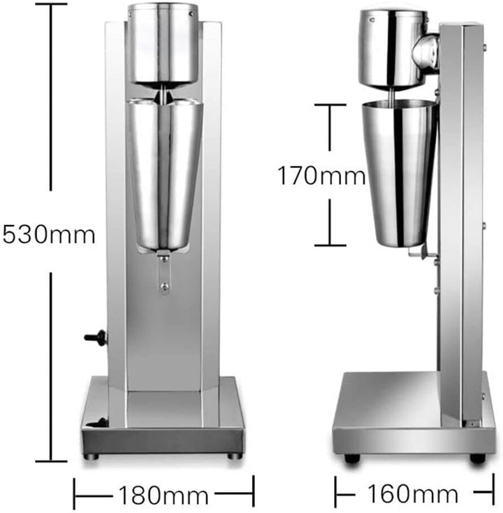 Drink Mixer Eiweiss Shaker Getränkemixer 650ml Elektrische Standmixer Milchshaker 180W Protein Smoot