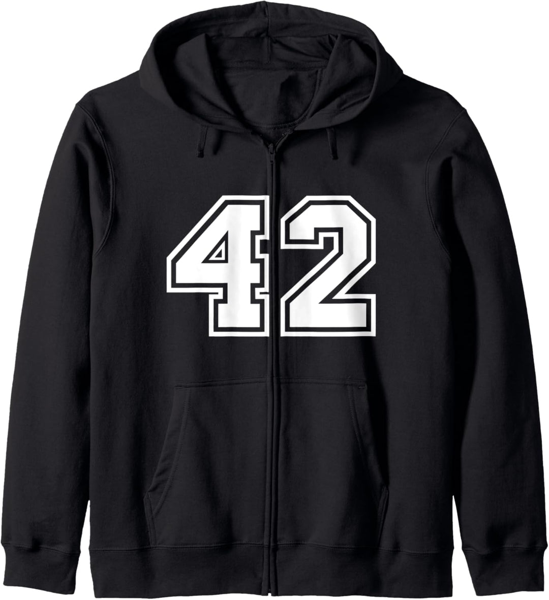 Team Jersey Nummer #42 Sportgeschenk Kapuzenjacke