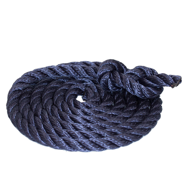 Tauwerk 10mm - Farbe: Marine 3-litzig gedreht Leine Schnur Festmacher Rope Tau Seil Allzweckseil Ree
