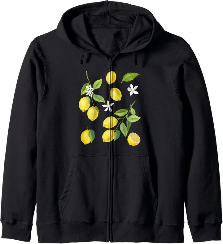 Sommer Zitrone Früchte Zitronen Kapuzenjacke