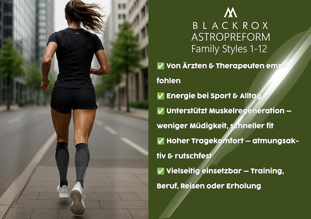 BLACKROX Kompressionsstrümpfe Sport Astropreform Kompressionssocken Vergleichssieger Sportkompressio