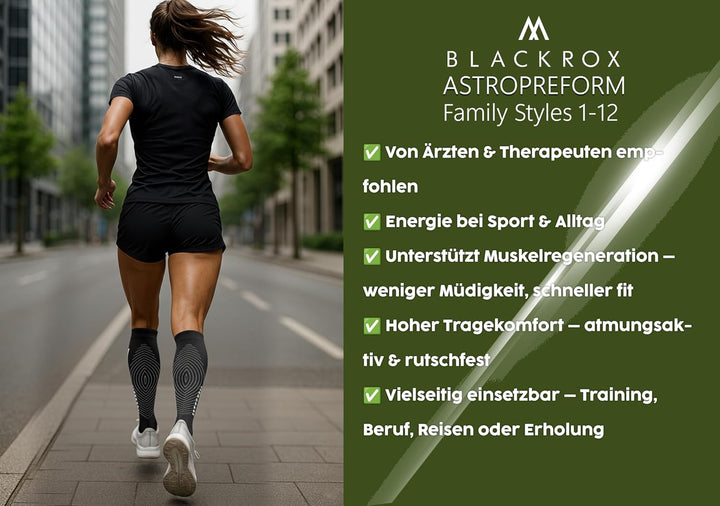 BLACKROX Kompressionsstrümpfe Sport Astropreform Kompressionssocken Vergleichssieger Sportkompressio