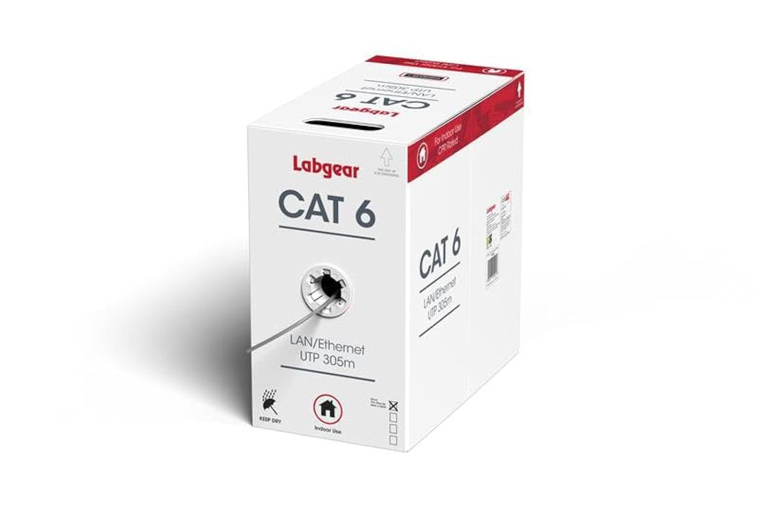 Labgear CAT6 Massiv-Kupfer UTP Innenkabel 23AWG 4 Twisted Pairs 305m Cat 6 Indoor, Cat 6 Indoor
