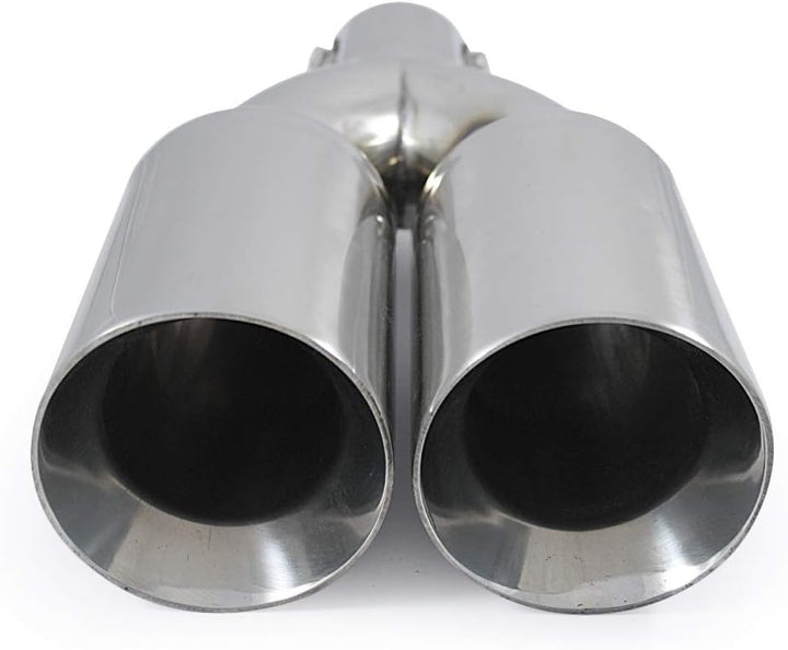 Doppel Dual Auspuffblende Endrohr Endstuck Auspuff Blende Schalldampf Sportauspuff Universell Schall