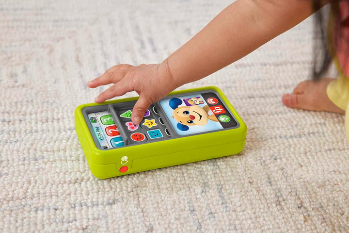 FISHER-PRICE Lernspass 2-in-1 Smartphone, Spielzeugtelefon mit Lichtern und 75+ Liedern, mit Lernspa