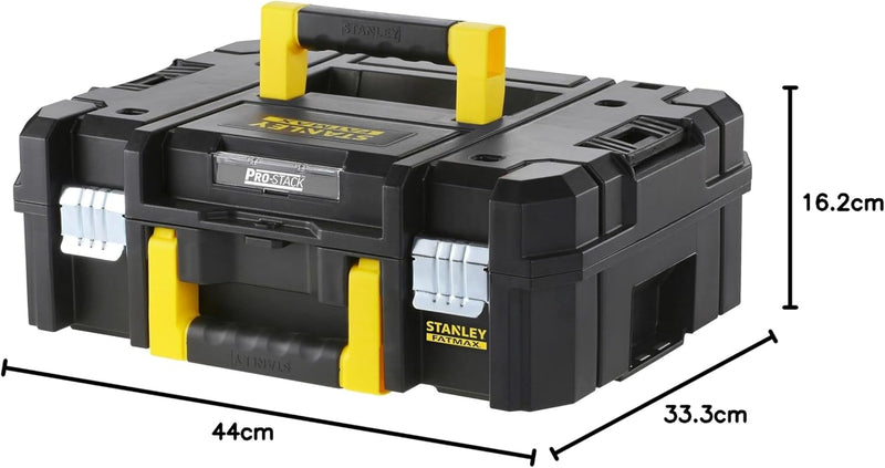 Stanley FMST1-71966 FatMax Pro-Stack Werkzeugbox (13.5 Liter, für kleinerer Handwerkzeuge + Elektrow