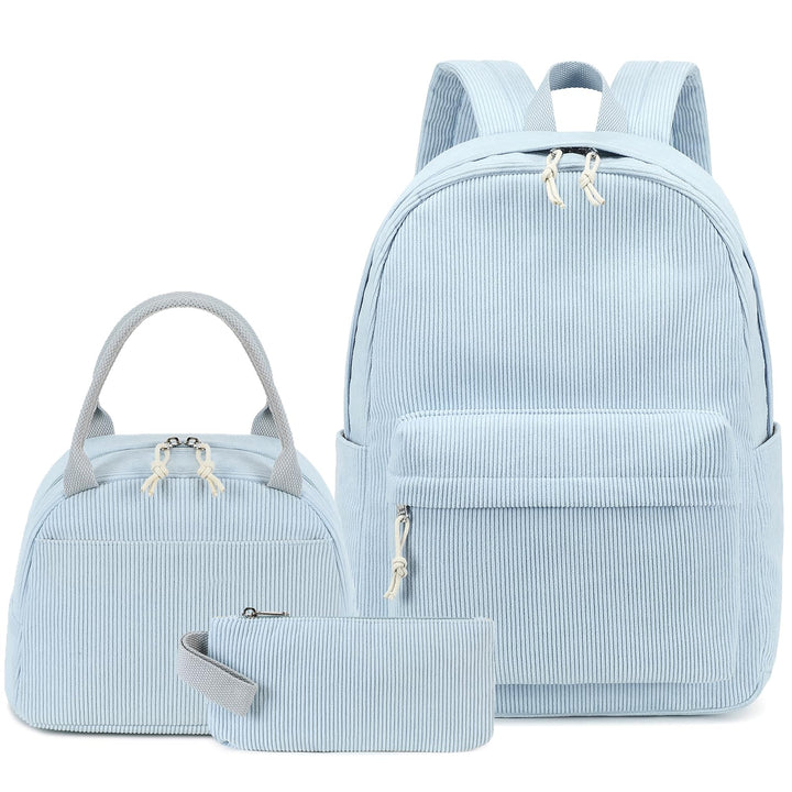 LOIDOU Rucksack für Teenager Mädchen Bookbags Kinderrucksack Kinder Schulrucksack mit Lunchpaket Fed