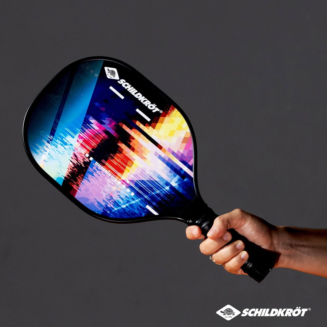 Schildkröt Pickleball Set mit 2 Schlägern, 1 Indoor und 1 Outdoor-Ball, 1 Tragetasche, für Anfänger
