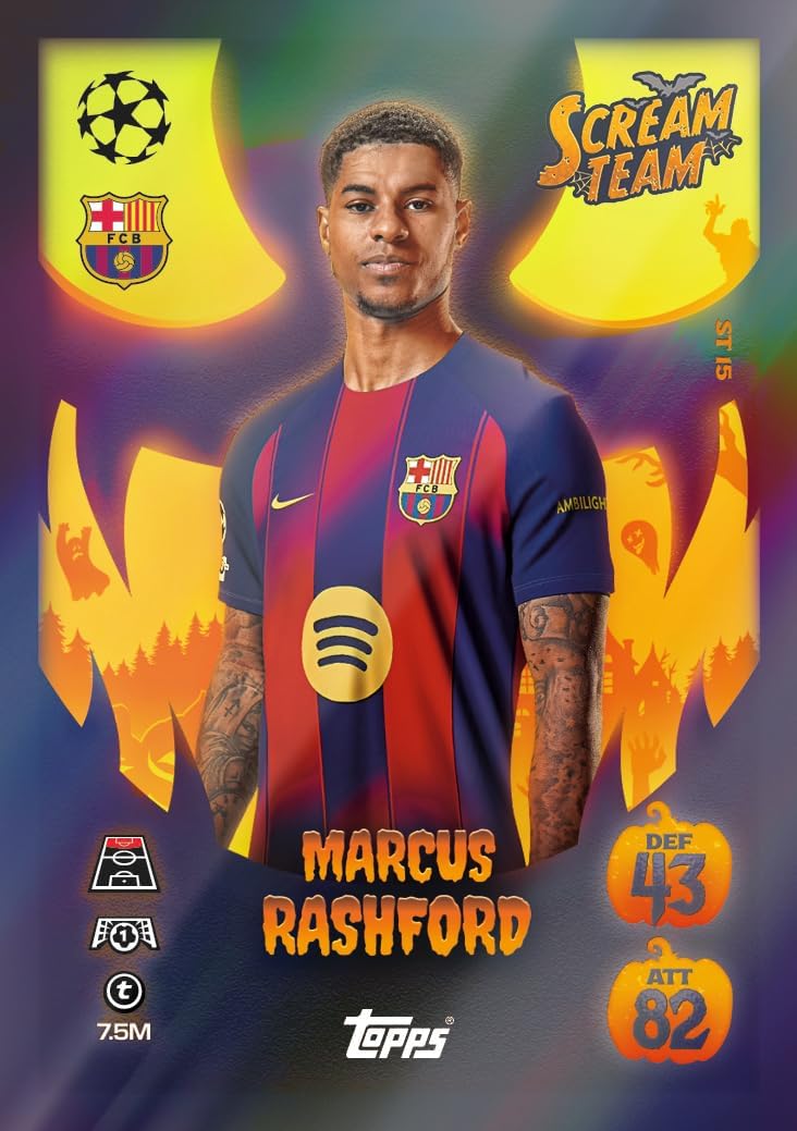Topps UCC Match Attax 2025/26 - Update Eco Pack #1 - Scream Team - enthält 41 Karten, darunter 16 Ex