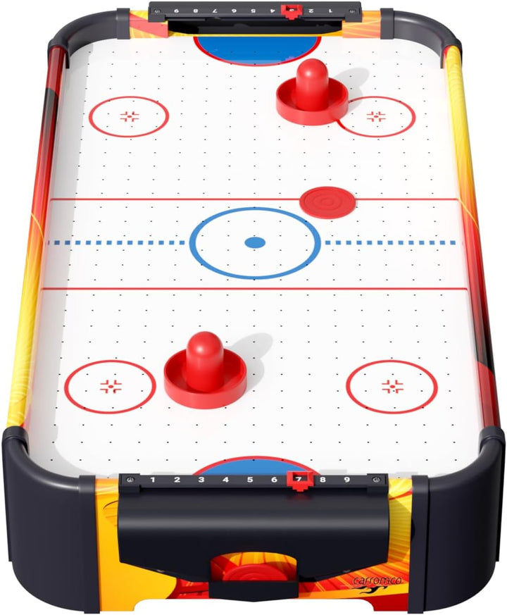Carromco Airhockey Tisch Speedy-XT, Tischauflage Hockey Tischaufsatz zum leichten Transport -mit Mot