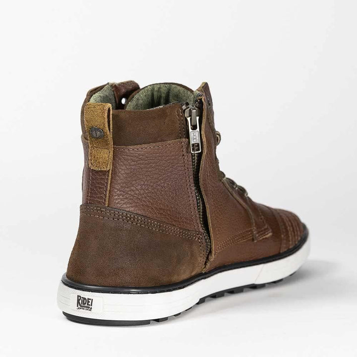 John Doe Motorradschuh Shifter | XTM | Threepoint Protection | Lederstiefel aus Rindsleder | Rutschf