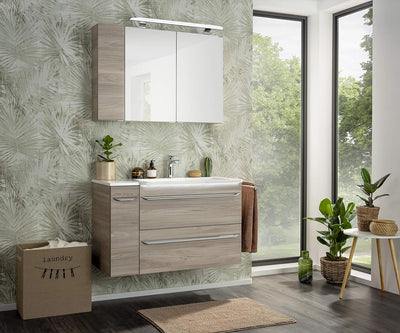 FACKELMANN Unterschrank Luxor mit Apothekerauszug/Badschrank mit Soft-Close/Masse (B x H x T): ca. 2