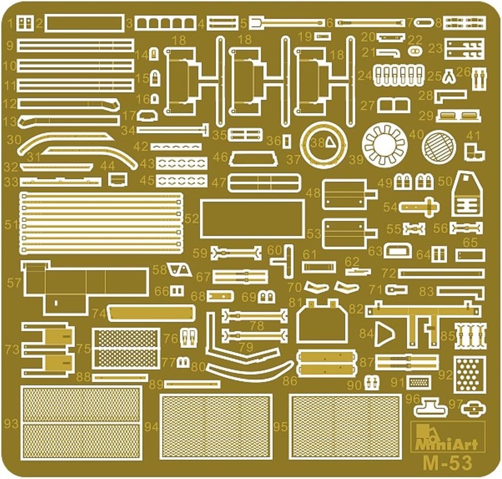 MiniArt 37029 1:35 Tiran 4 Späte Prod. Interior-originalgetreue Nachbildung, Modellbau, Plastik Baus