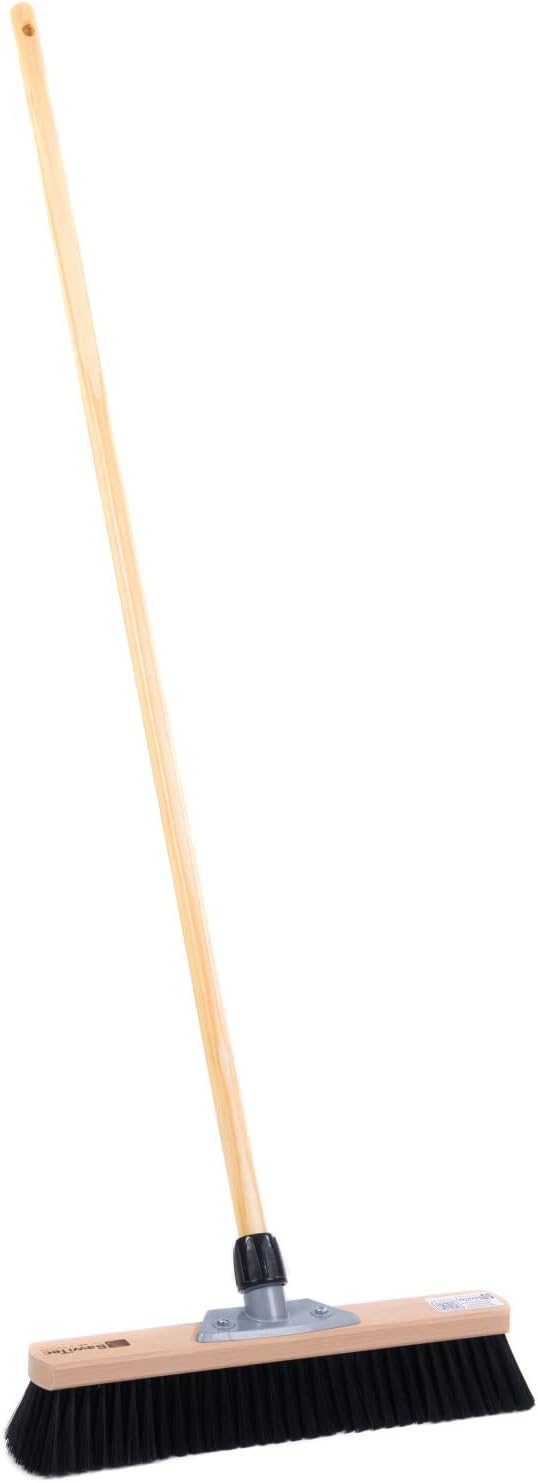 BawiTec XXL Zimmerbesen Set Breite 50cm inkl. Besenstiel Länge 120cm weiche Kunsthaar-Borsten inkl.
