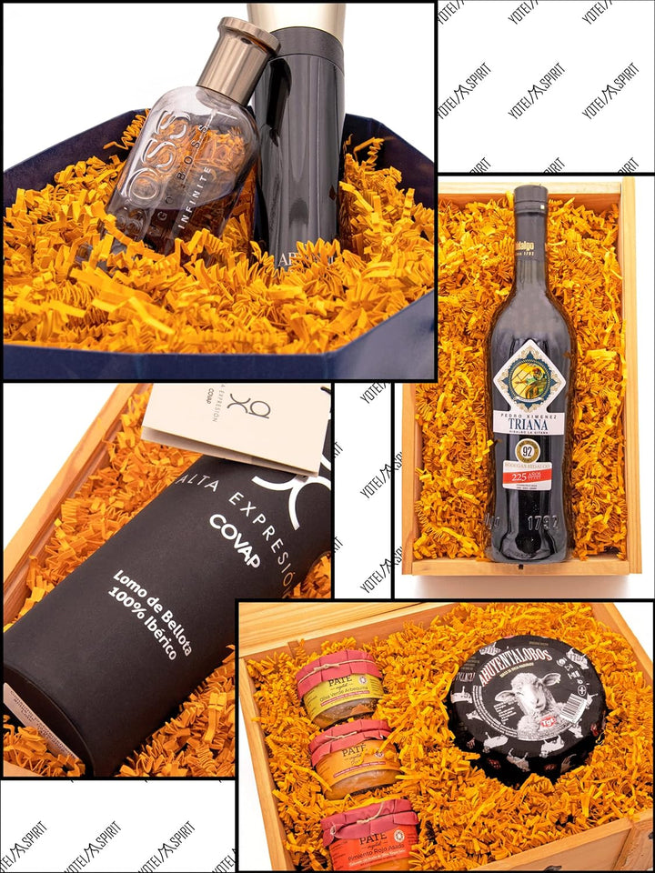 YOTEI SPIRIT® 1kg Geschreddertes Cognac Papier für Geschenkbox – Füllmaterial für Pakete, Körbe, Box
