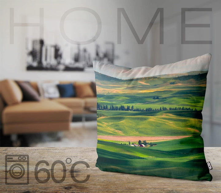 VOID Hügel Palouse Kissenbezug Kissenhülle Sofakissen Kissen Deko Outdoor-Kissen Dekokissen, Kissen